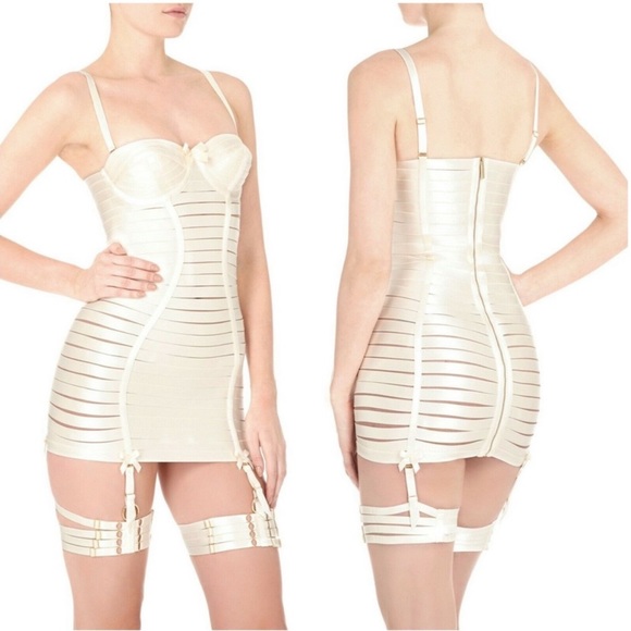 Bordelle Other - Bordelle Angela Bondage Strap Dress S Cream NWT
